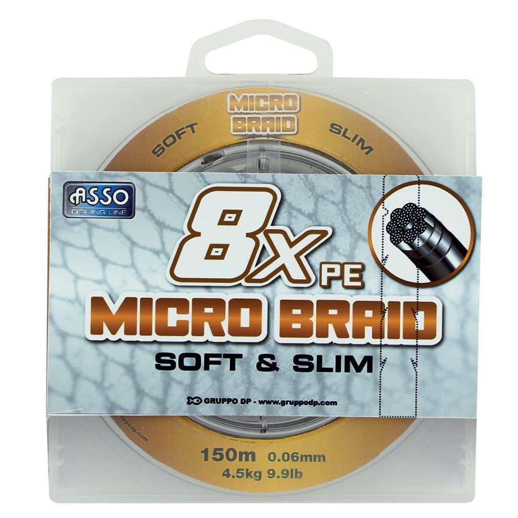 La Micro Braid 8 X Asso en 6/100 est d’une finesse remarquable ! 