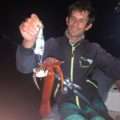 Pêche des calamars rouges à la turlutte cage plombée Flashmer