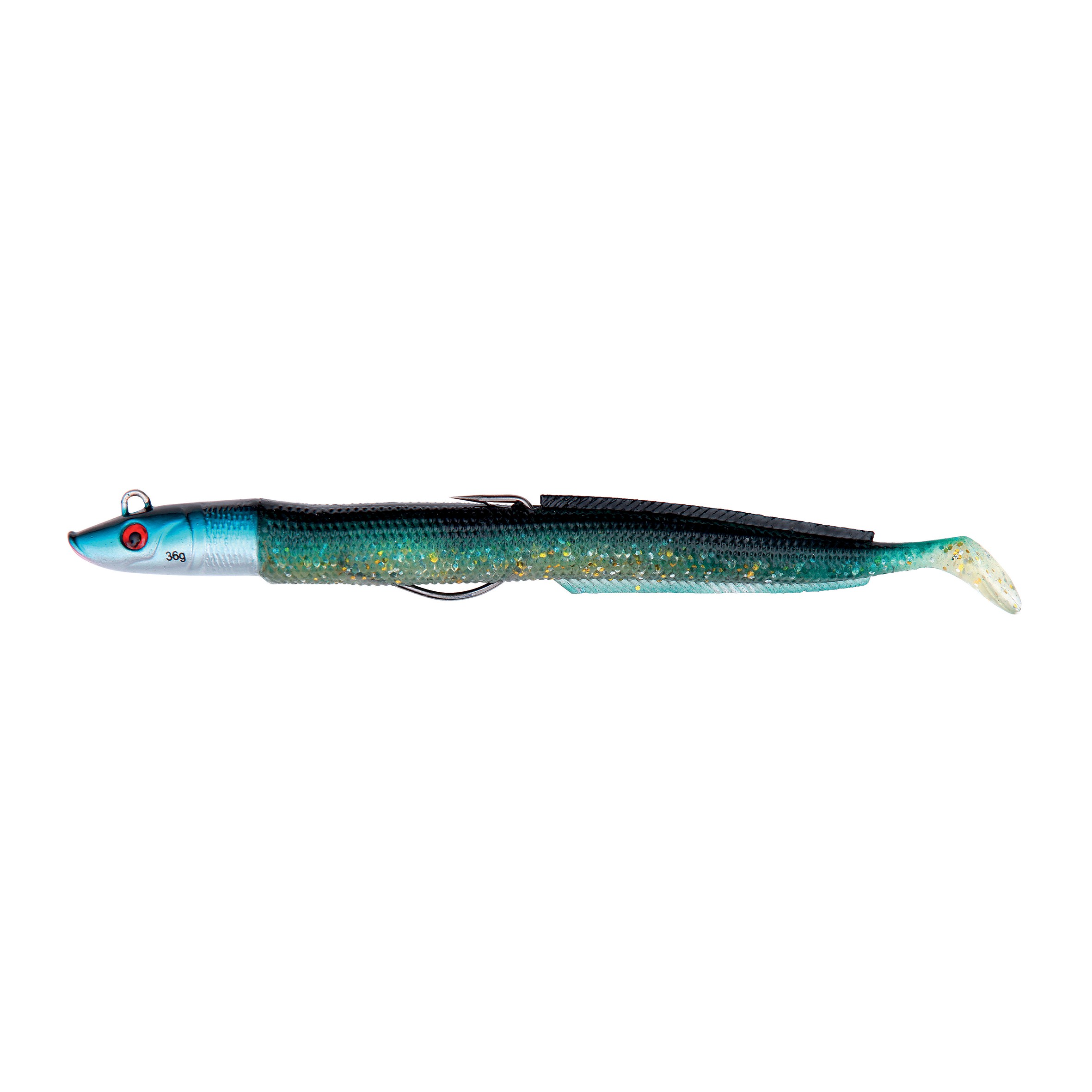 show original title Details about / Bait Flexible Blue equille Imitation lançon Flashmer Green 150 mm 15 grams