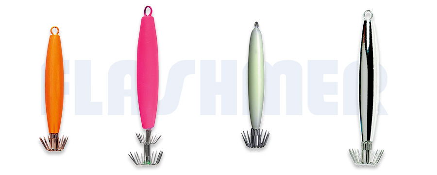 Turlutte Asaki Flashmer plombée horizontale