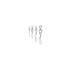 Nickel-Plated Korean Swivel with Stainless Steel Clip - 25-Pack