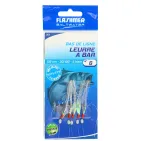 BASS LURE RIG - 3 HOOKS - WHITE