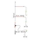 BAS DE LIGNE TRAINARD BALAIS ROUGES