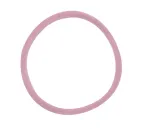 SILICONE ELASTIC BAND - 15 mm diameter - 50-pack