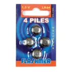 FLASHMER LR44 ALKALINE BATTERY - 1.5 VOLTS - 4-PACK