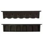 PLASTIC WALL-MOUNTED ROD DISPLAY