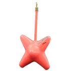 RED FLUORESCENT STAR-SHAPED SINKER