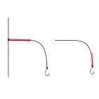 TUBES SILICONE ROSE FLUO - 2 m - Ø 0,9 mm