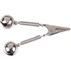 DOUBLE CROCODILE BELL - NICKEL Ø 18 mm