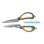 21 CM STAINLESS STEEL TAIL-CUTTING AND SCALING SCISSORS