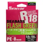 PE X8  R-18 SEABASS FLASH GREEN - 150 M