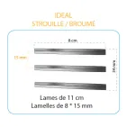 3-BLADE BLUNTEED SCISSORS, 15 mm