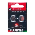 FLASHMER CR1225 LITHIUM BATTERY - 3 VOLTS - 2-PACK