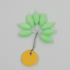 PERLE FLOTTANTE OVALE Ø 5 MM