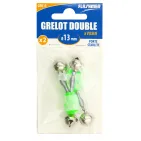 DOUBLE SCREW-ON BELL - NICKEL-PLATED Ø 13 mm