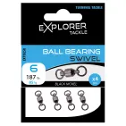 BALL BEARING SWIVEL - BLACK NICKEL