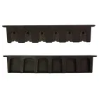 PLASTIC WALL-MOUNTED ROD DISPLAY