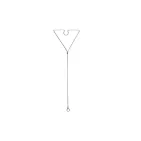 STAINLESS STEEL TRIANGULAR SNOOD - 5-pack