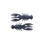 XZL-38910 Black Blue Flakes - 6.5 cm
