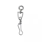 EMERILLON NICKELÉ JB A ATTACHE INOX - x5