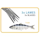 CISEAUX 3 LAMES BROUMÉ 15 mm