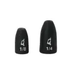 Tungsten Worm Weight Black