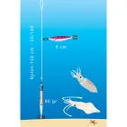 TOTANARA RIG - 2 SQUID JIGS