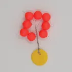 PERLE FLOTTANTE RONDE - x8