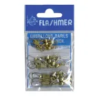 Stainless steel SNAP barrel swivel kit No. 4 - 6 - 8 - x12