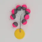 PERLE FLOTTANTE RONDE - x8