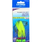 ULTRA VIOLET SEA FEATHERS - 5 HOOKS SIZE 2/0