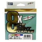 LIGHT GAMES 8X PE BRAID - 300 m  - MULTICOLOR