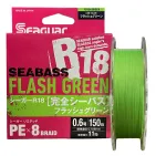 PE X8  R-18 SEABASS FLASH GREEN - 150 M