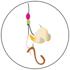 BAS DE LIGNE MULTI TOUCHES - 2 HAMEÇONS