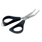 11 CM CURVED HAIR CUTTING SCISSORS, STAINLESS STEEL
