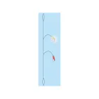 BAS DE LIGNE PERCHE - TETARDS - 2 HAMEÇONS