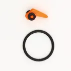 CLIP LEURRE + ELASTIQUE SILICONE - x2
