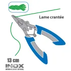 PINCE COUPE-TRESSE 13 CM INOX