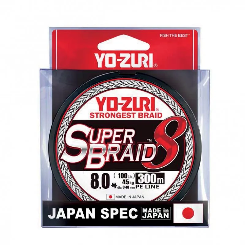TRESSE SUPER BRAID 8x - 300 m - MULTICOLORE