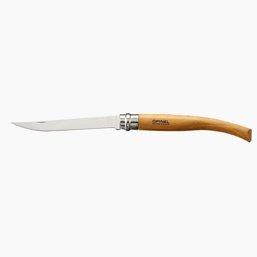 TAPERED FOLDING KNIFE - BEECHWOOD / STAINLESS STEEL