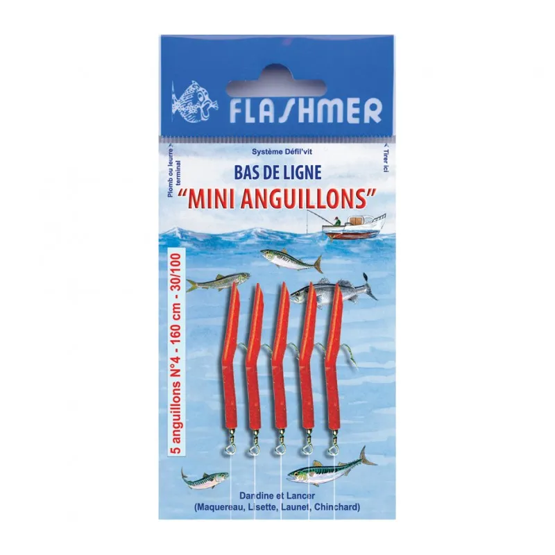 BAS DE LIGNE 4 MINI-ANGUILLLONS