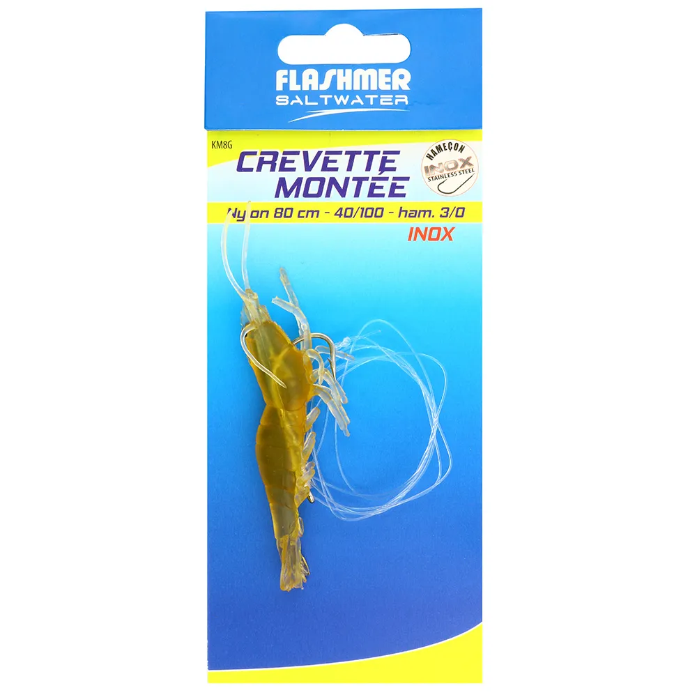 TEASER CREVETTE MONTÉE - 1 HAMEÇON