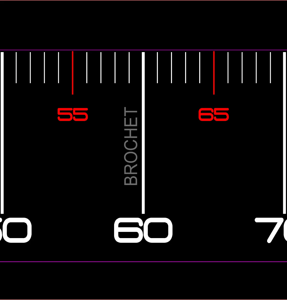 AUTO-COLLANT REGLE DE MESURE - SCRATCH TACKLE