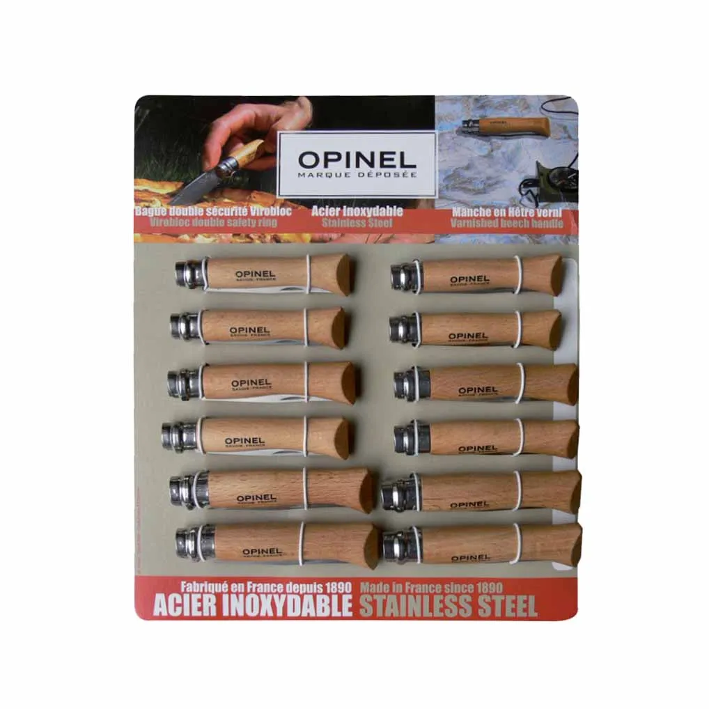 SET OF 12 STAINLESS STEEL KNIVES - No. 6 - No. 7 - No. 8
