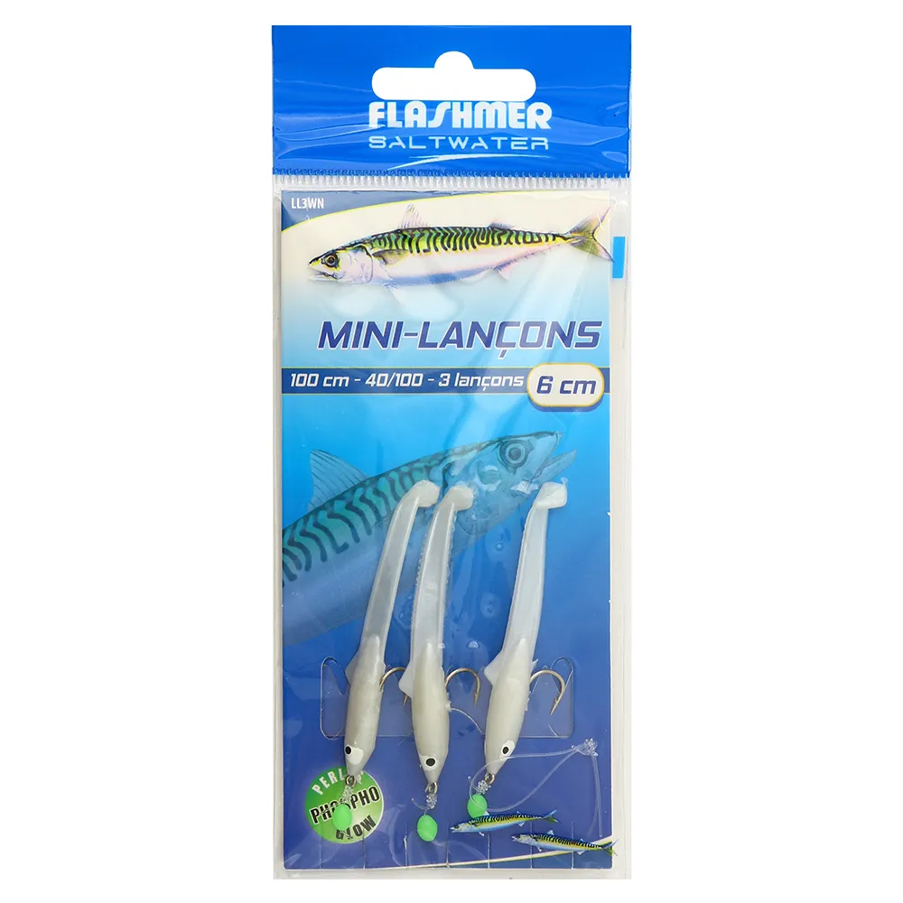 BAS DE LIGNE MINI LANÇONS - 3 HAMEÇONS