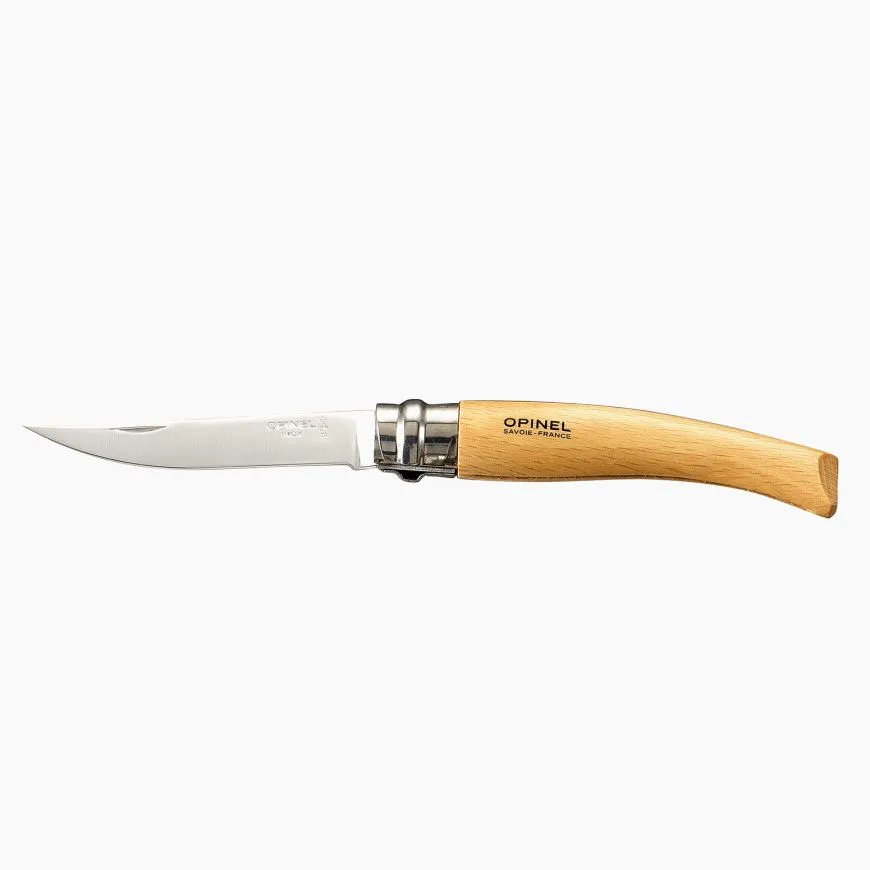 TAPERED FOLDING KNIFE - BEECHWOOD / STAINLESS STEEL