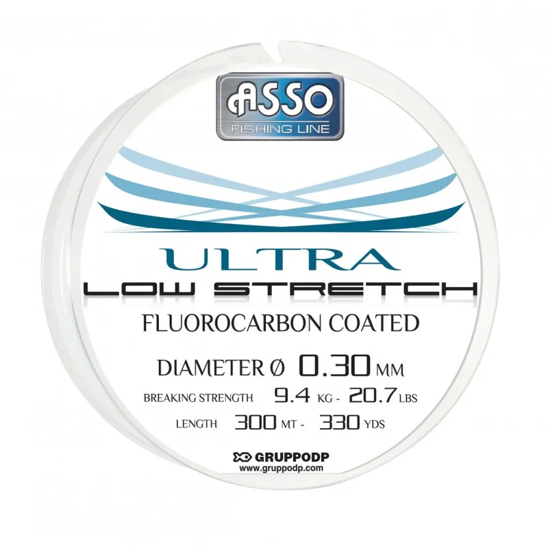 NYLON ULTRA LOW STRETCH - 300 m - GRIS CLAIR