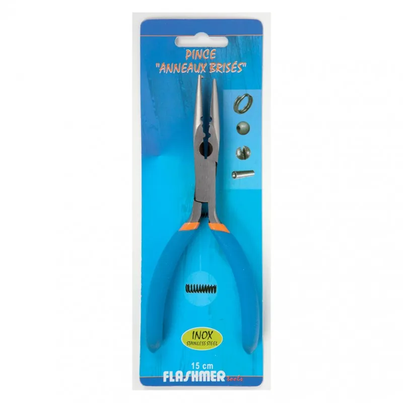 PINCE A ANNEAUX BRISES - 15 CM INOX