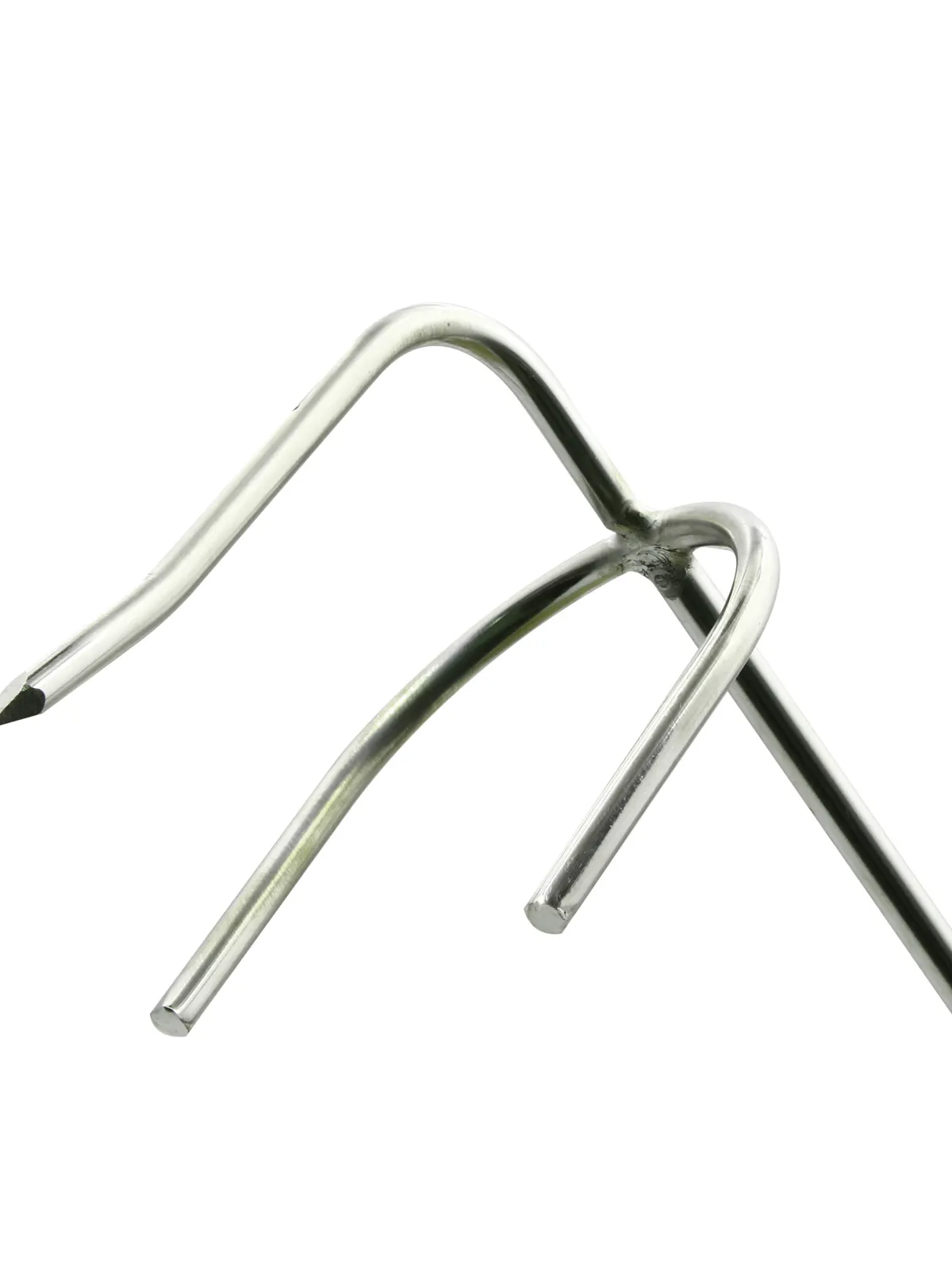 CROCHET A OURSIN INOX MANCHE PLASTIQUE