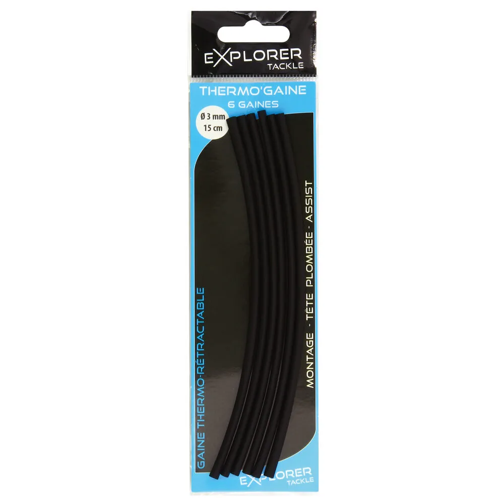 BLACK HEAT SLEEVE 15 cm - 6-pack